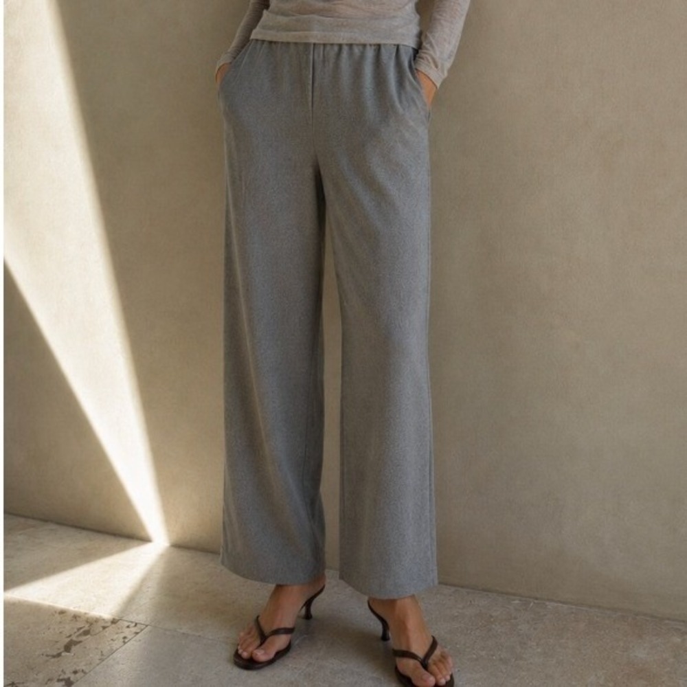 Armani Collezioni Y2K Wide Leg Trousers High Rise Pants 4 Old Money Vintage Work